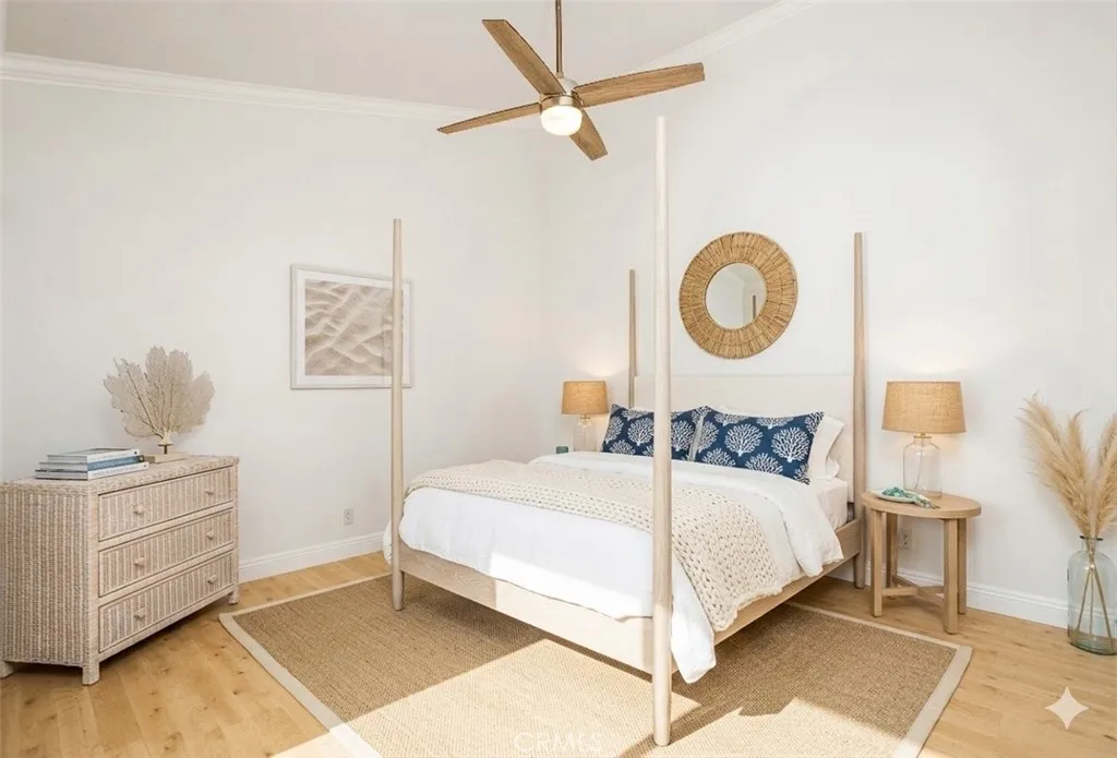 Virtually staged bedroom 1