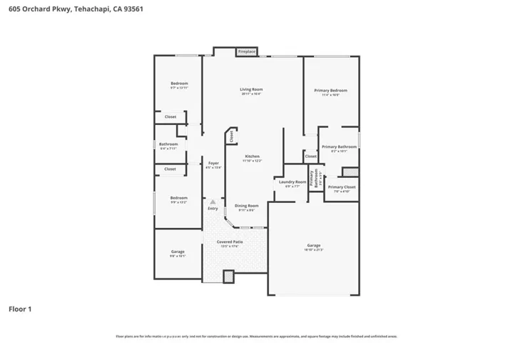 605 W Orchard, Tehachapi, California 93561
