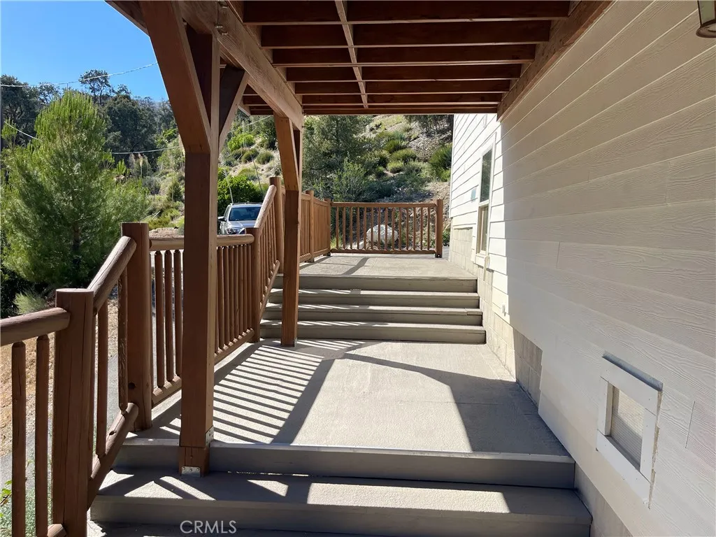 Private deck and entry to ADU