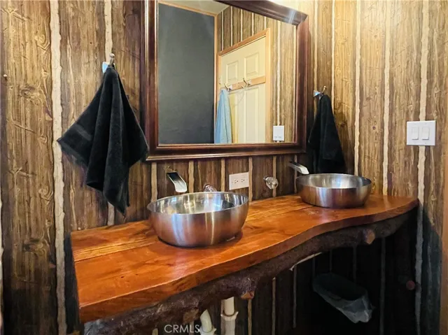 Custom-designed vanity with dual sinks