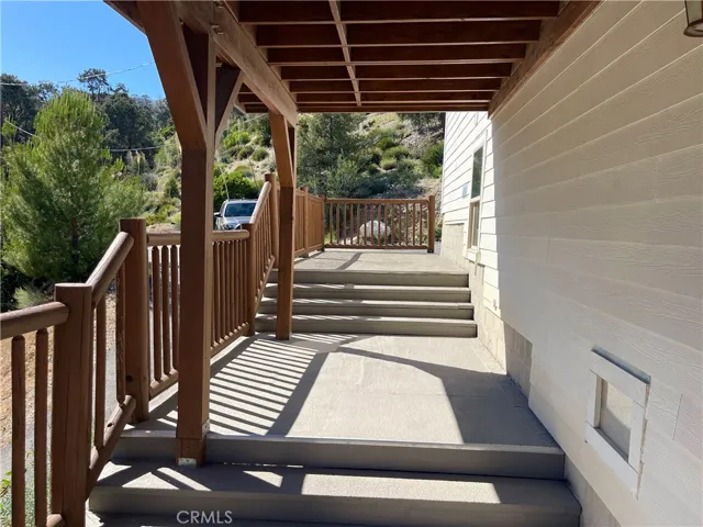 Private deck and entry to ADU