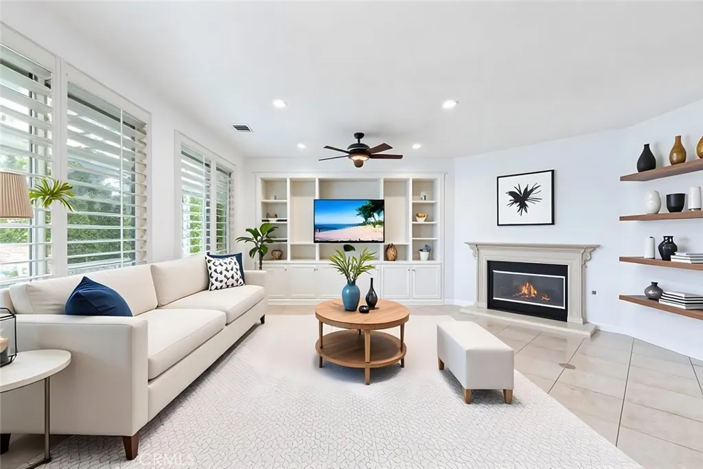 Family Room, Virtually Staged