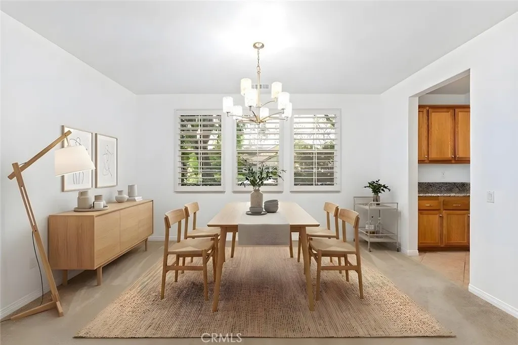 Formal Dining Room, Virtually Staged