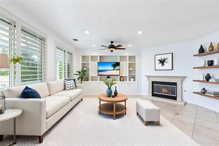 Family Room, Virtually Staged