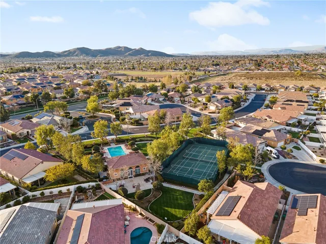 HOA pool, tennis courts, clubhouse.