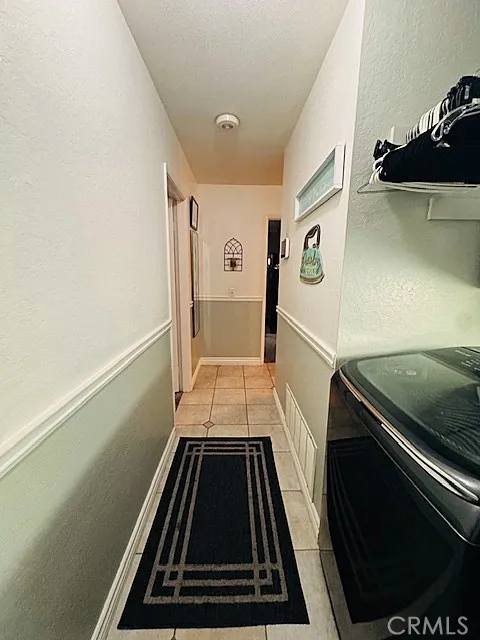 Hallway towards laundry