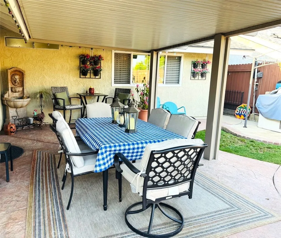 first patio in back yard