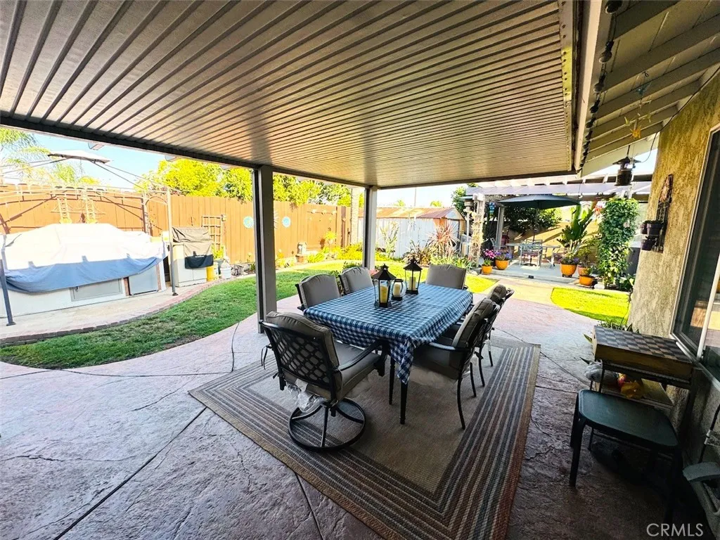 first patio in back yard