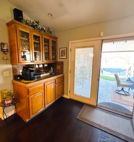 coffee or juice bar or just a bar in family room