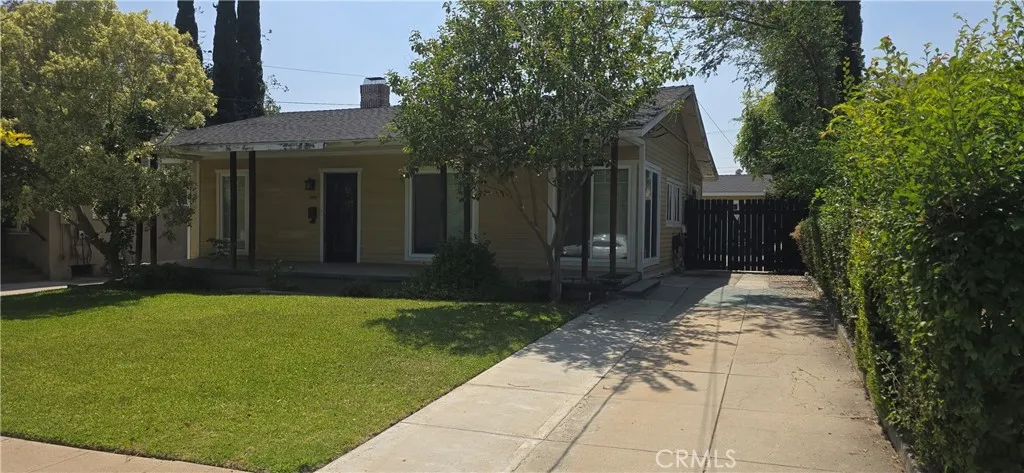 Side angle of front of the house