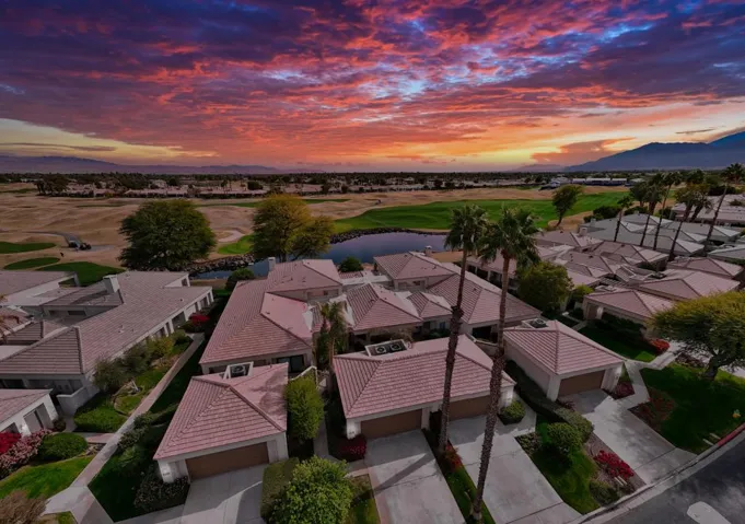 Sunset drone