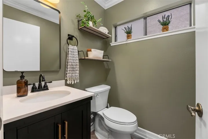Downstairs remodeled bathroom.