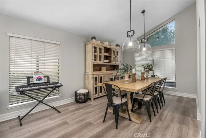 Large dining room.