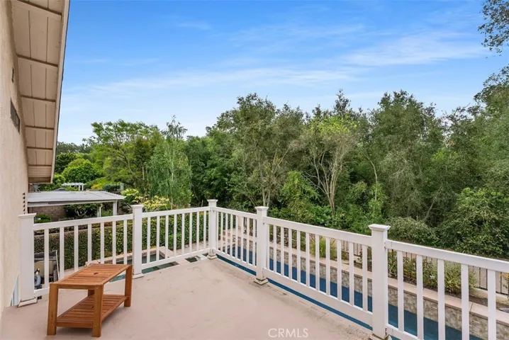 Wow! Amazing view of the Serrano Creek area from primary balcony.