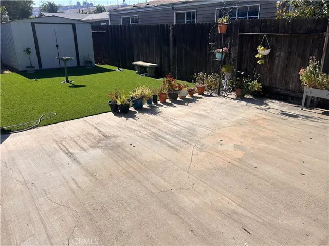 Good size patio