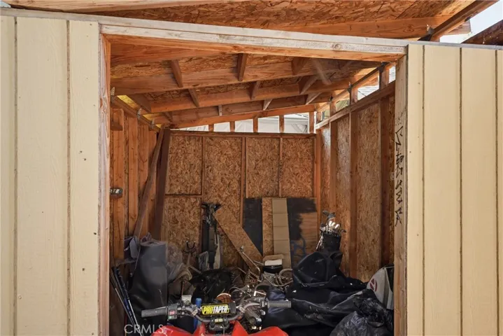 The shed for all the tools and toys.