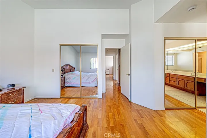 Primary bedroom with walk-in closet and second closet