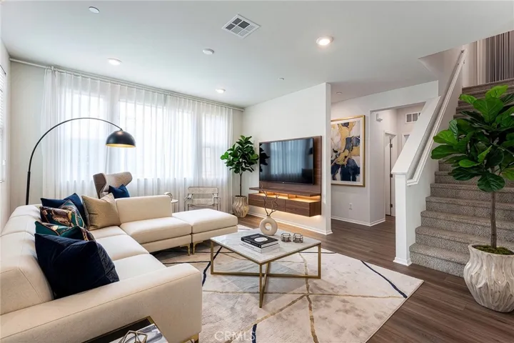 Virtually Staged Living Room