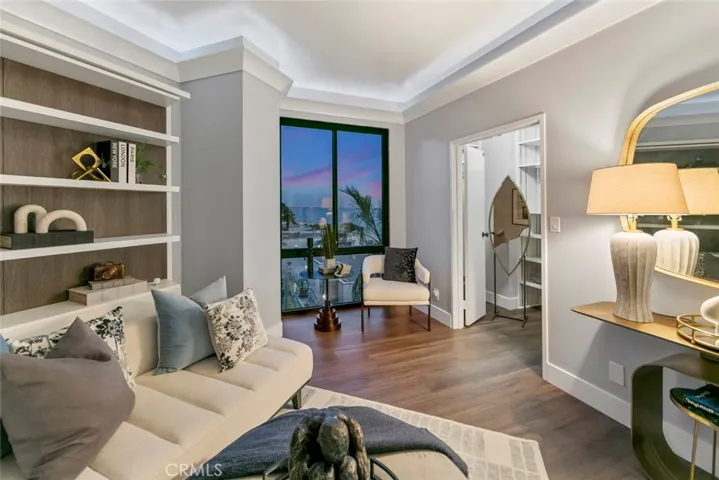 FLEX room-Custom Murphy bed pictured that shows as hard goods displace case but could be desk by day and bed by night!
