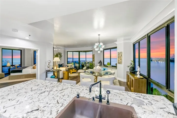 Twilight at 502 with surround views of the Pacific Ocean!