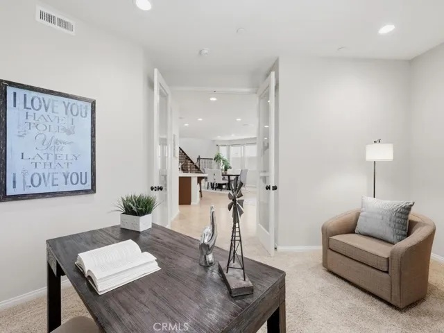 Office opening to great room