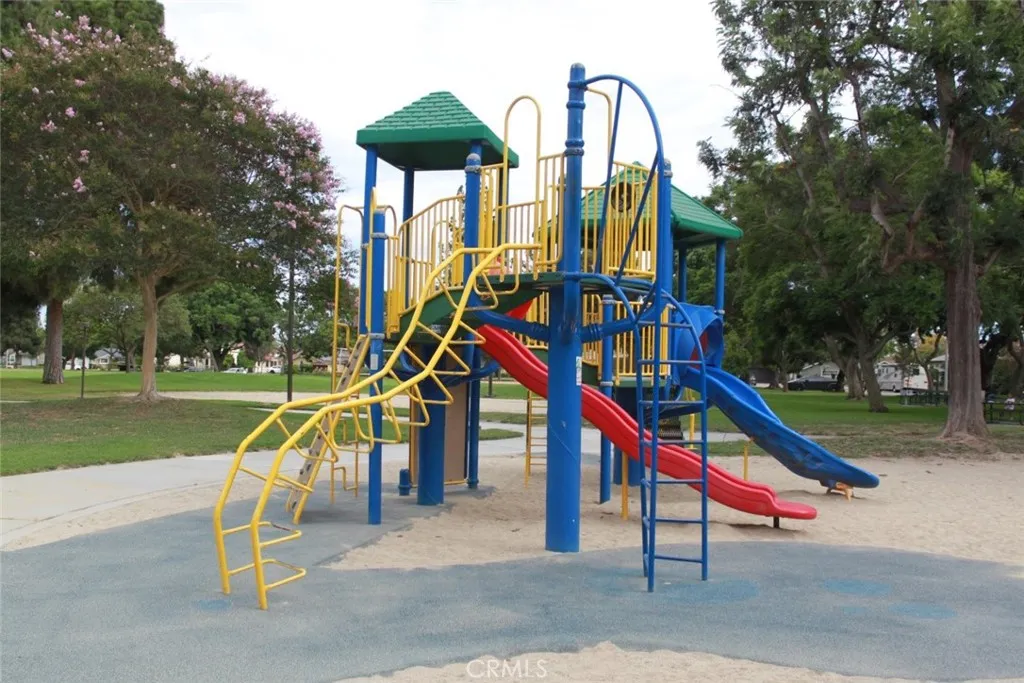 Playground equipment at Rossmoor Park.