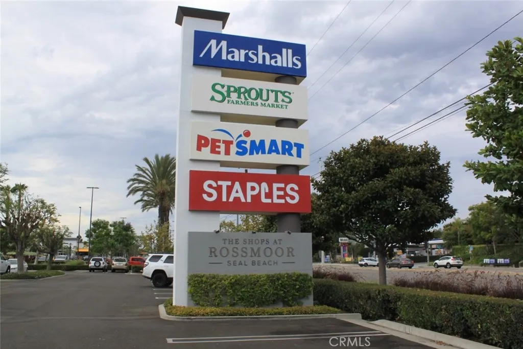 Nearby shopping at The Shops at Rossmoor.