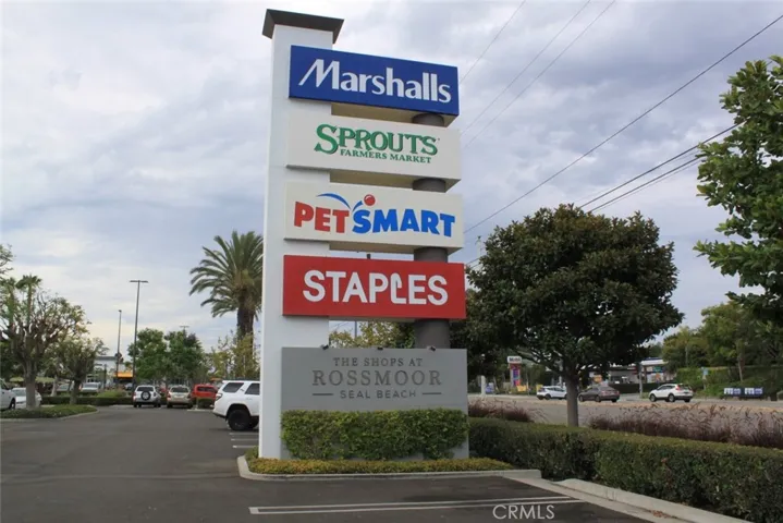 Nearby shopping at The Shops at Rossmoor.