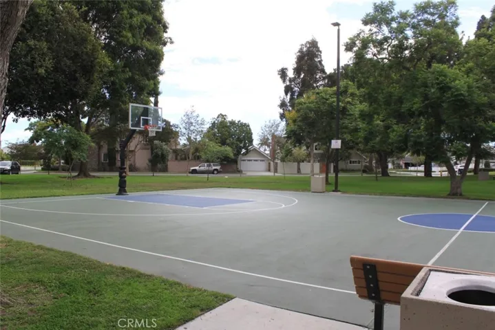 Basketball courts at Rossmoor Park.