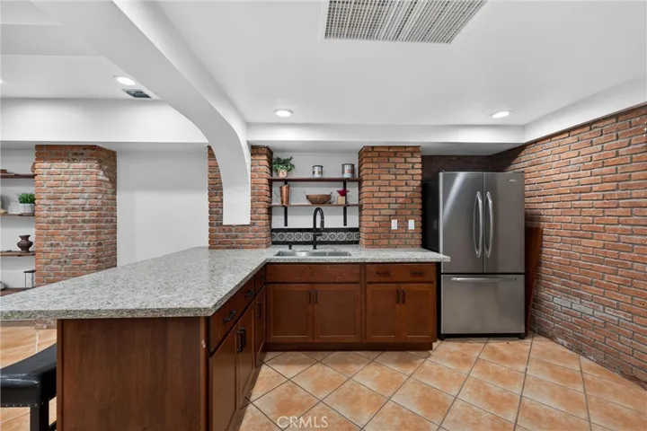 Secondary Kitchen with walk in pantry