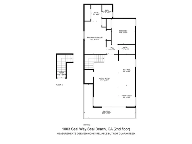 Second floor unit