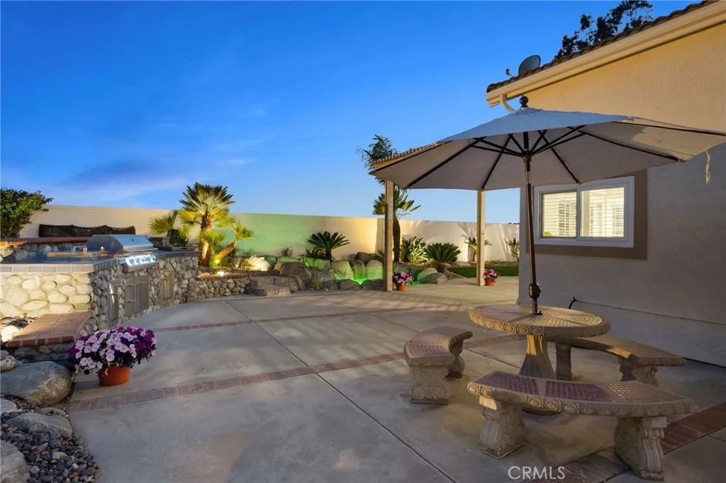 included patio set