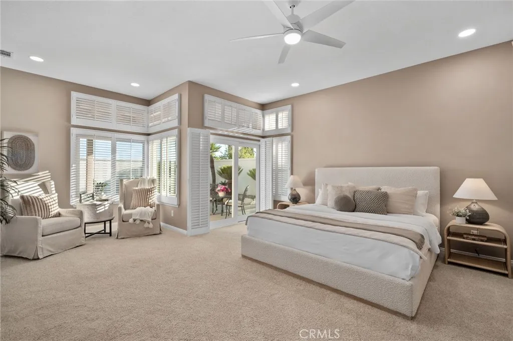 primary suite with backyard access