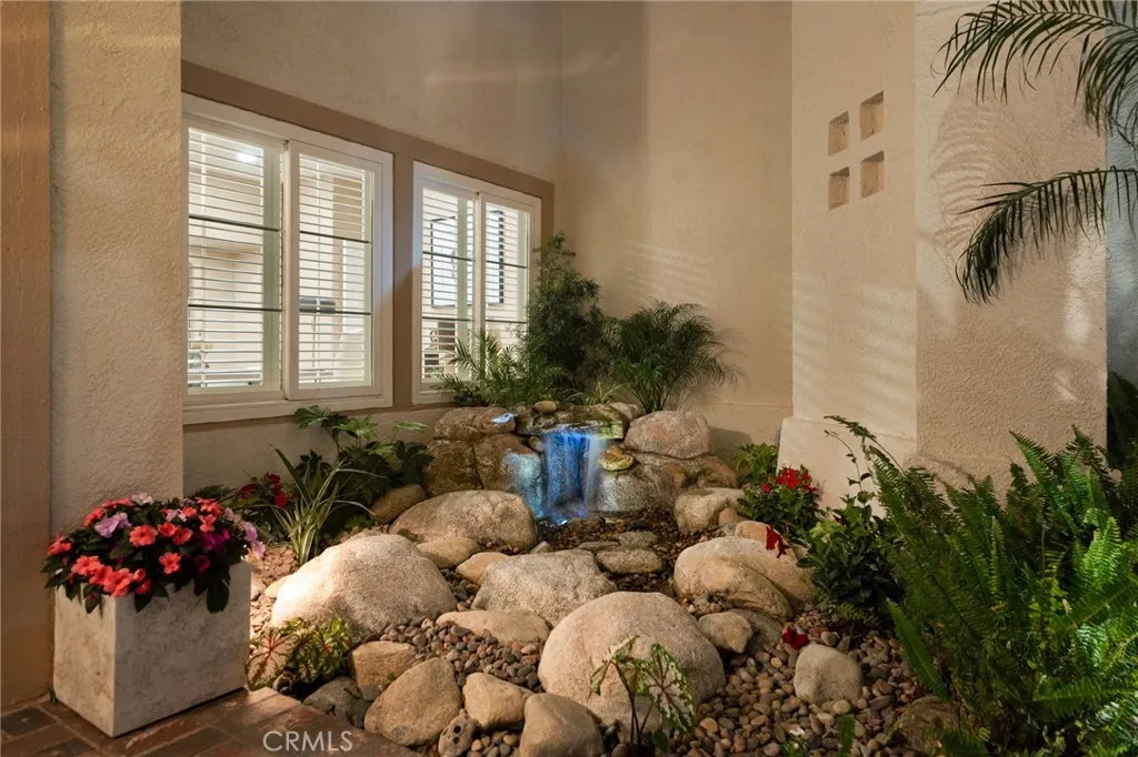 front porch water feature