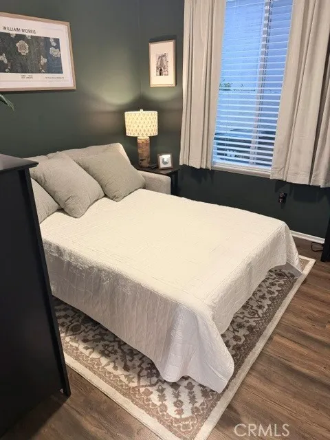 Guest Bedroom with mirrored wardrobe 
