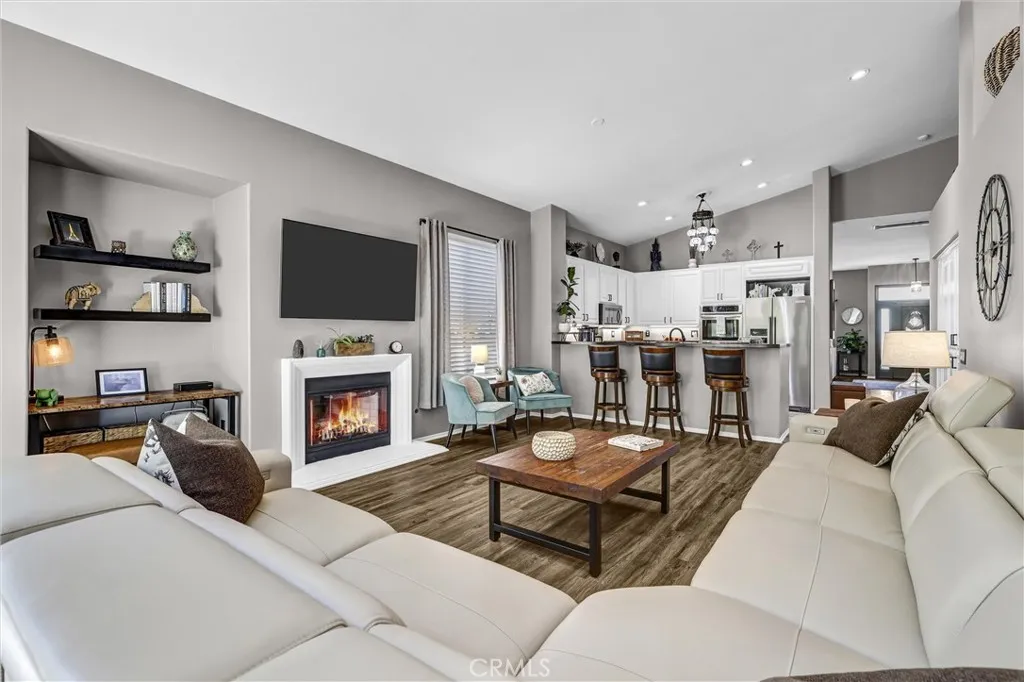 Spacious Family Room open to kitchen,