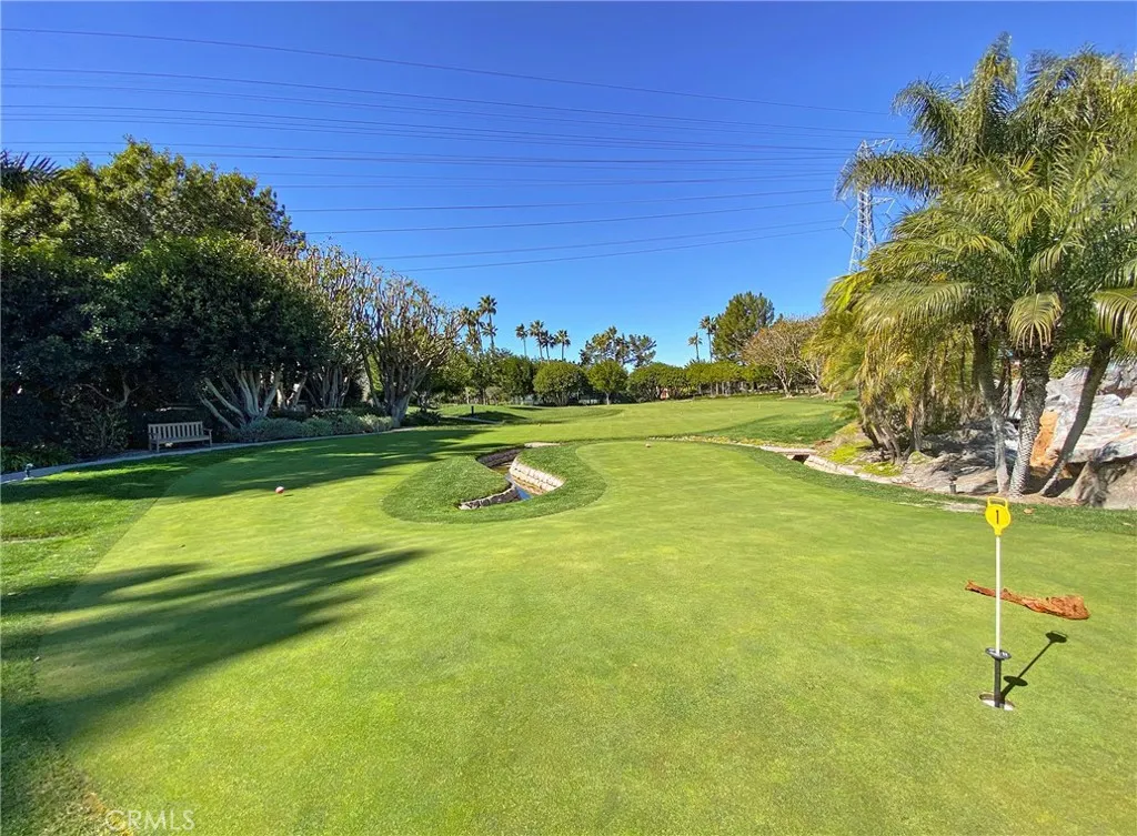 The Greens on the 18 hole putting green