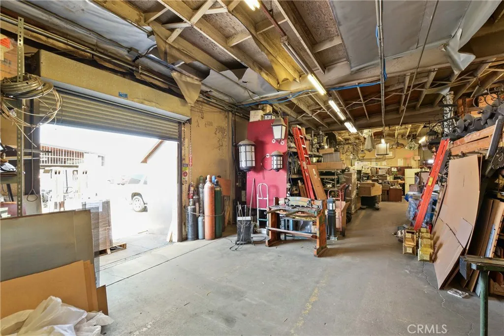Interior side work area with roll-up
