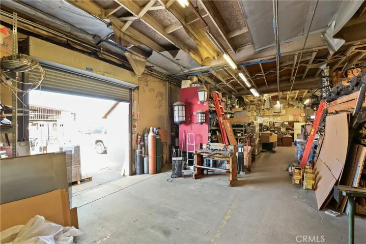 Interior side work area with roll-up