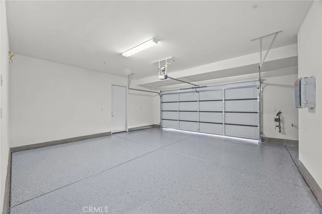 Newly finished epoxy garage floor