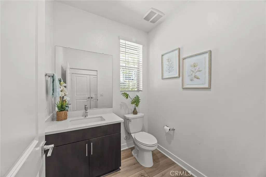 Downstairs powder room