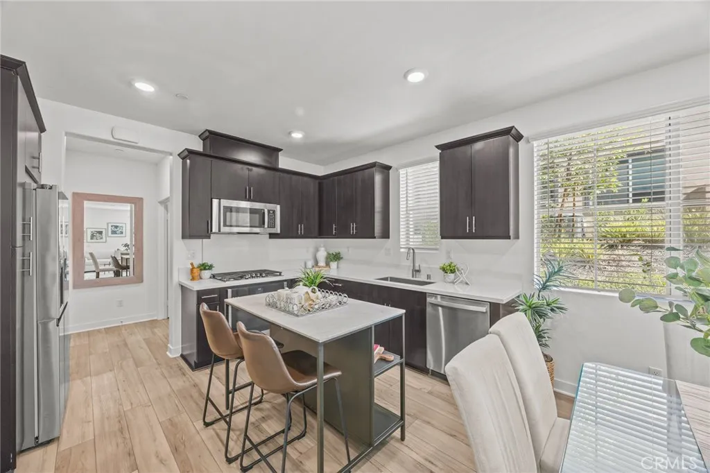 Kitchen with island for breakfast/prep