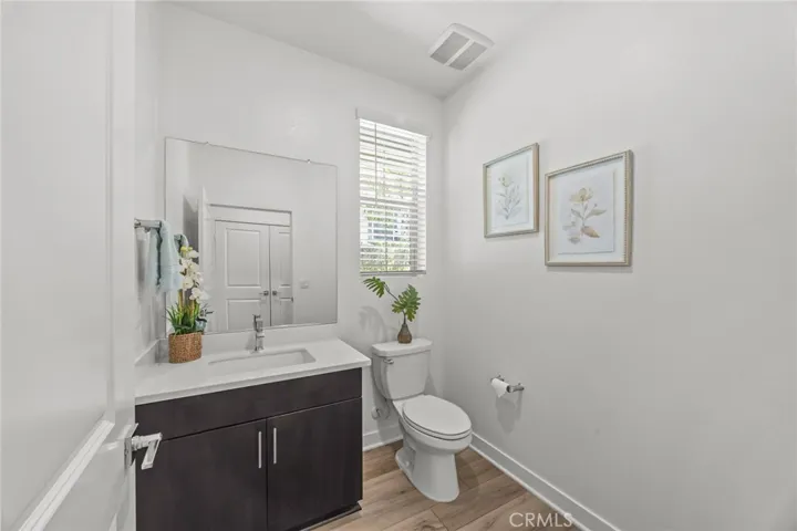 Downstairs powder room