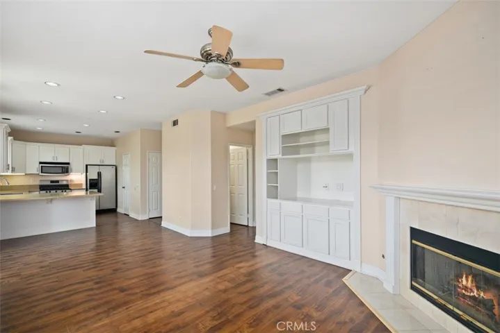 This home has built-in custom cabinets
