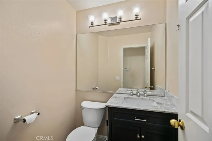 Here is a view of the downstairs remodeled bathroom