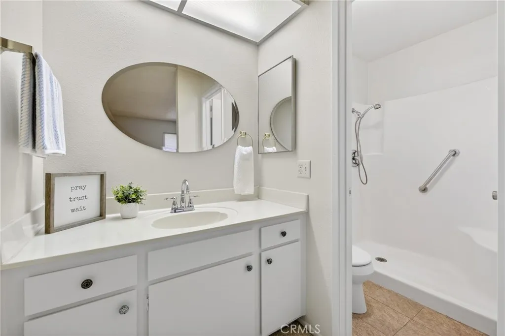 Primary Bathroom with walk-in shower.