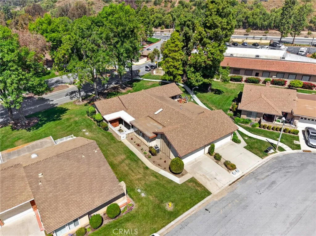 Aerial view of the property