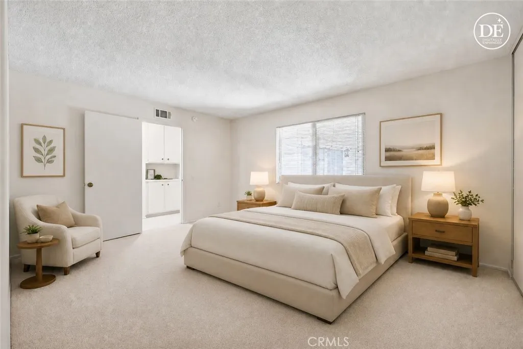 Digitally Enhanced Primary Bedroom
