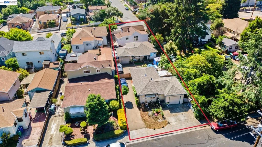 Aerial View of 3 Homes