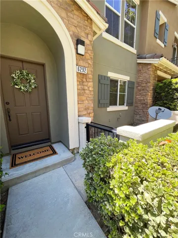Front door and patio